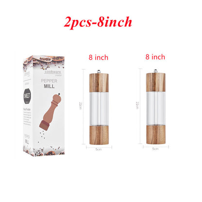 Household oak pepper grinder hand