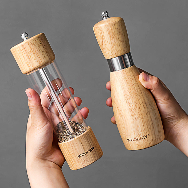 Household oak pepper grinder hand