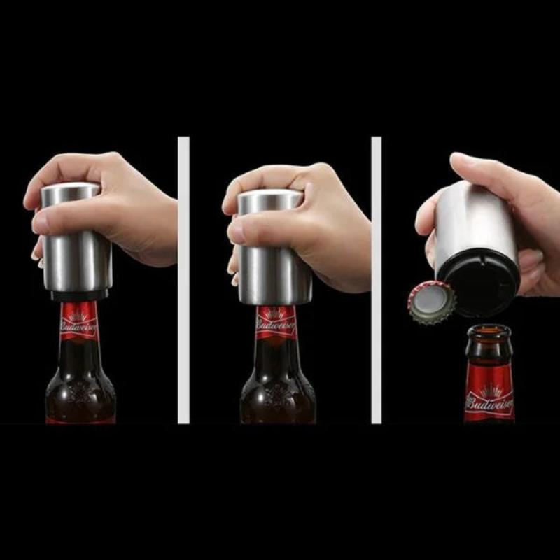 Automatic Beer Bottle Opener Stainless Push