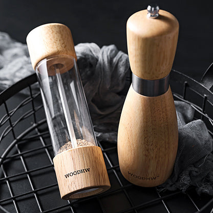 Household oak pepper grinder hand