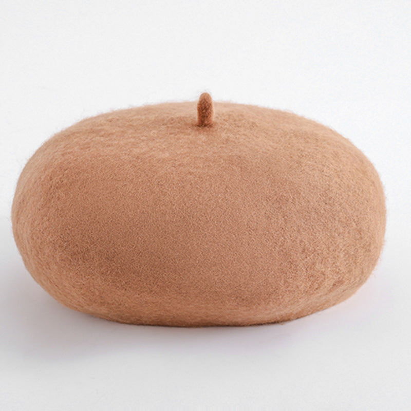 Wool All-match Casual Woolen Beret Pumpkin Hat