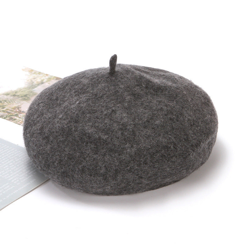 Wool All-match Casual Woolen Beret Pumpkin Hat