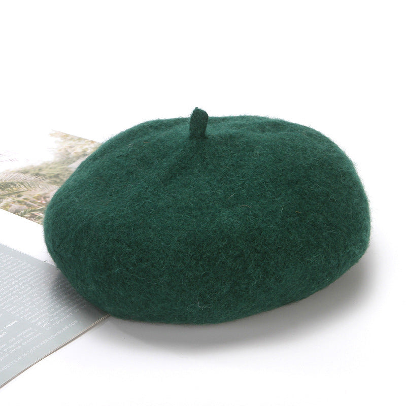 Wool All-match Casual Woolen Beret Pumpkin Hat