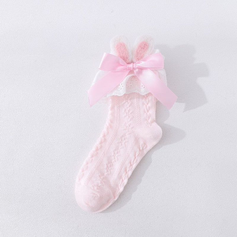 Felt Bunny Ears Girls Socks