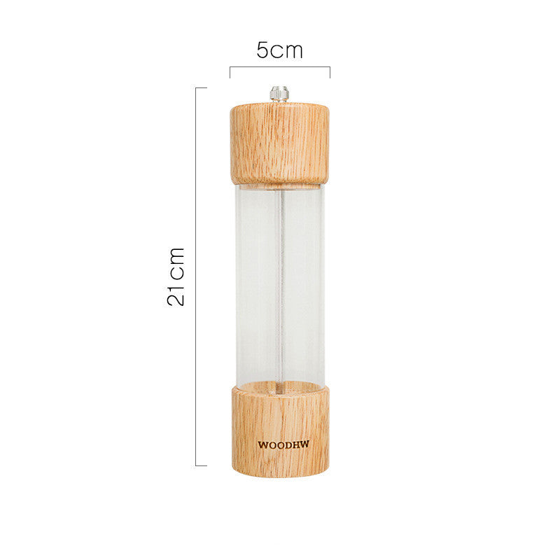 Household oak pepper grinder hand