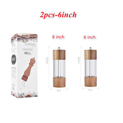 Household oak pepper grinder hand