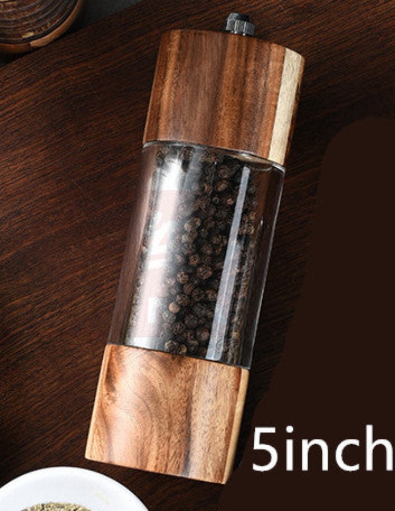 Household oak pepper grinder hand