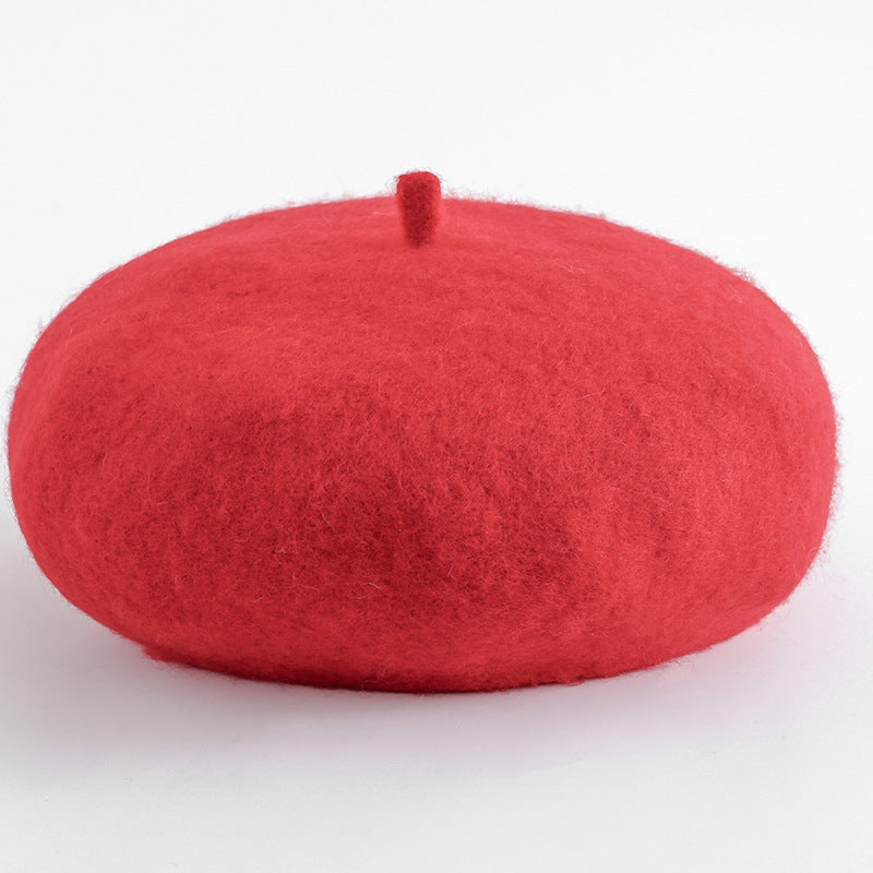 Wool All-match Casual Woolen Beret Pumpkin Hat