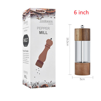 Household oak pepper grinder hand