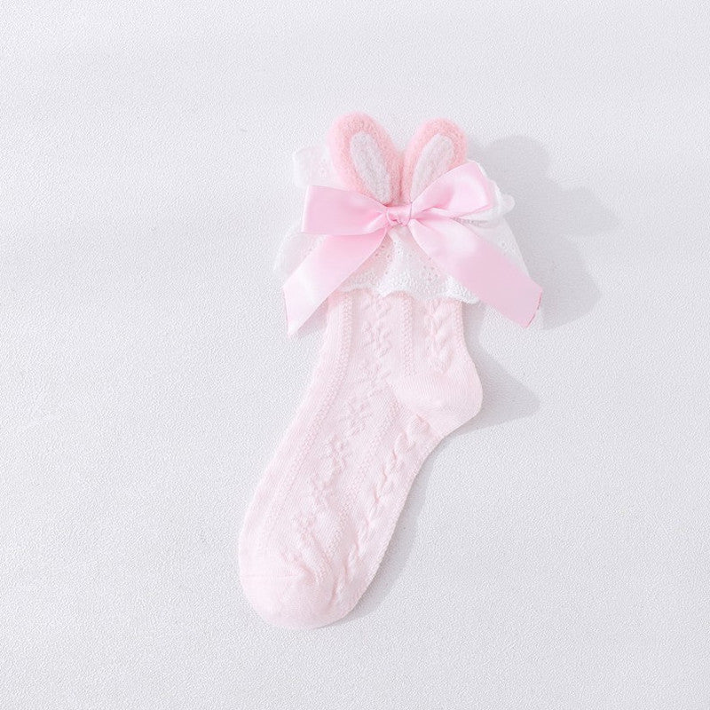 Felt Bunny Ears Girls Socks