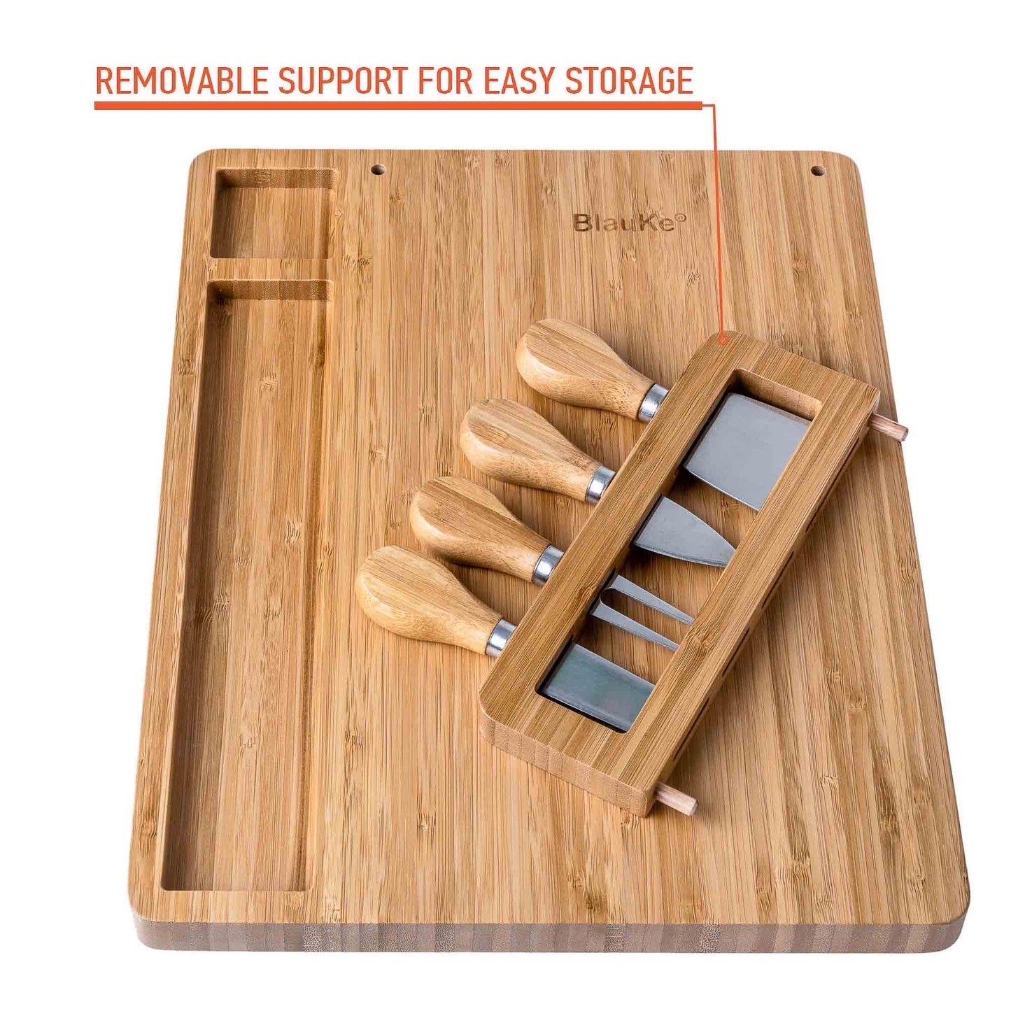 Bamboo Cheese & Knife Set