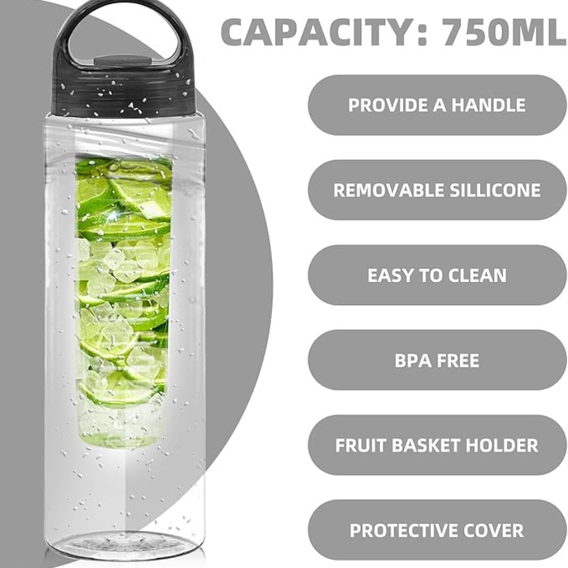 Fruitzola - Fruit Infuser Water Bottle with Handle