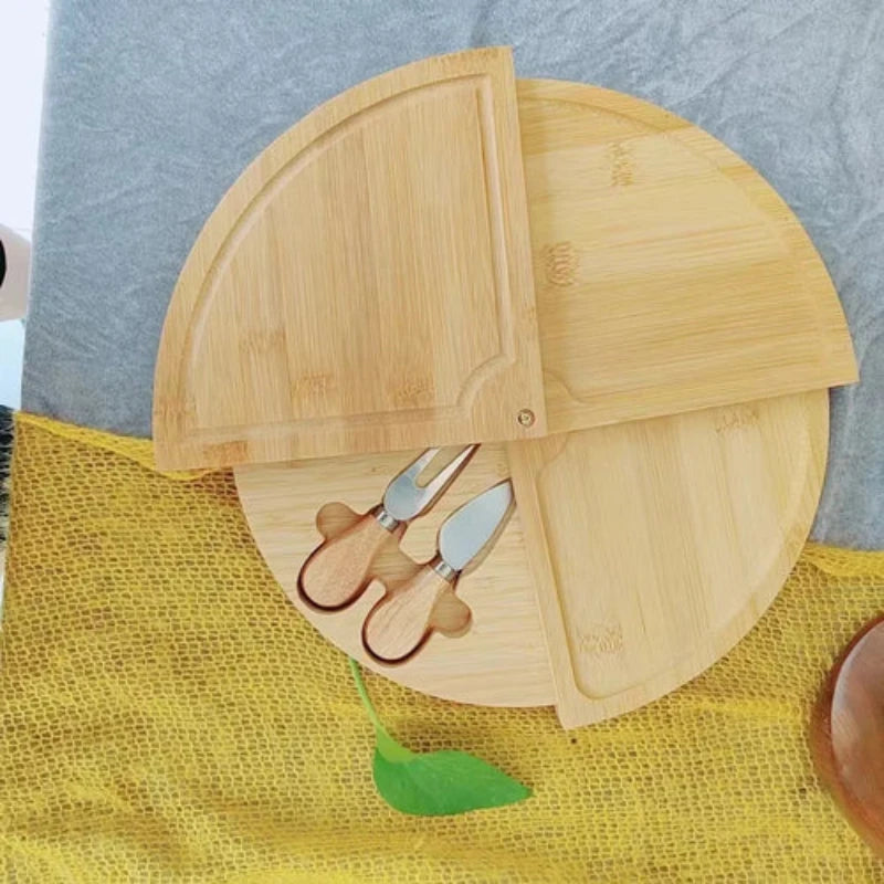 Bamboo Cheese Set With Cheese Knife