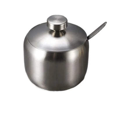 Gold Silver Sugar Bowl Useful Large Capacity