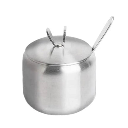 Gold Silver Sugar Bowl Useful Large Capacity