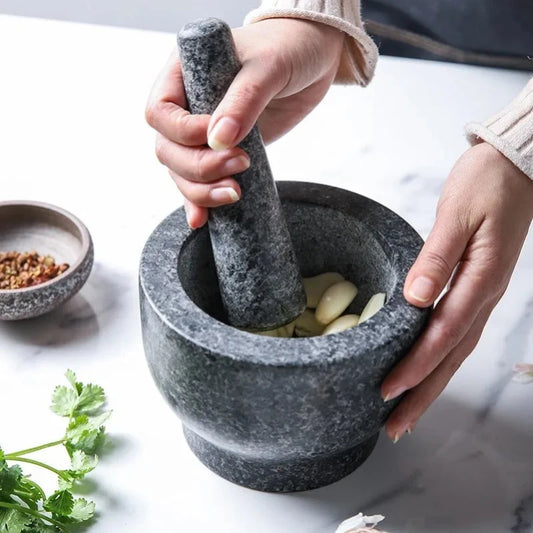 Olive Wood Rustic Mortar and Pestle