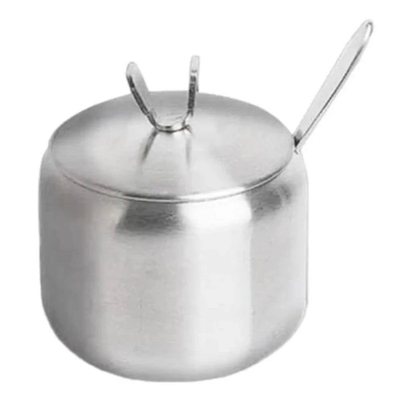 Gold Silver Sugar Bowl Useful Large Capacity