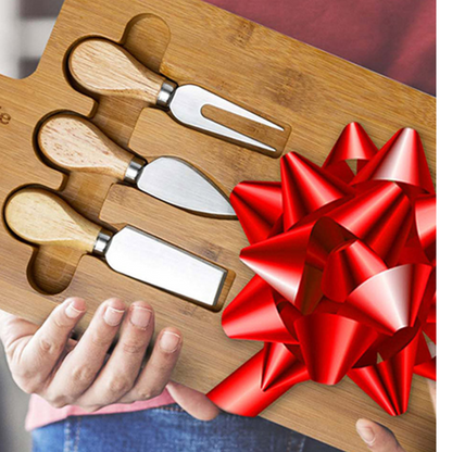 Bamboo Cheese Board and Knife Set