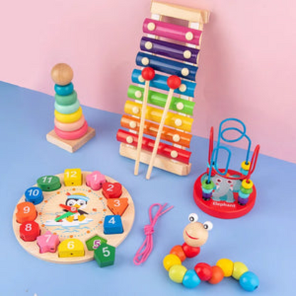 Building Blocks Eight-Tone Xylophone Toy