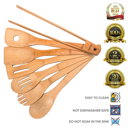 Wooden Spoons for Cooking 7-Pack