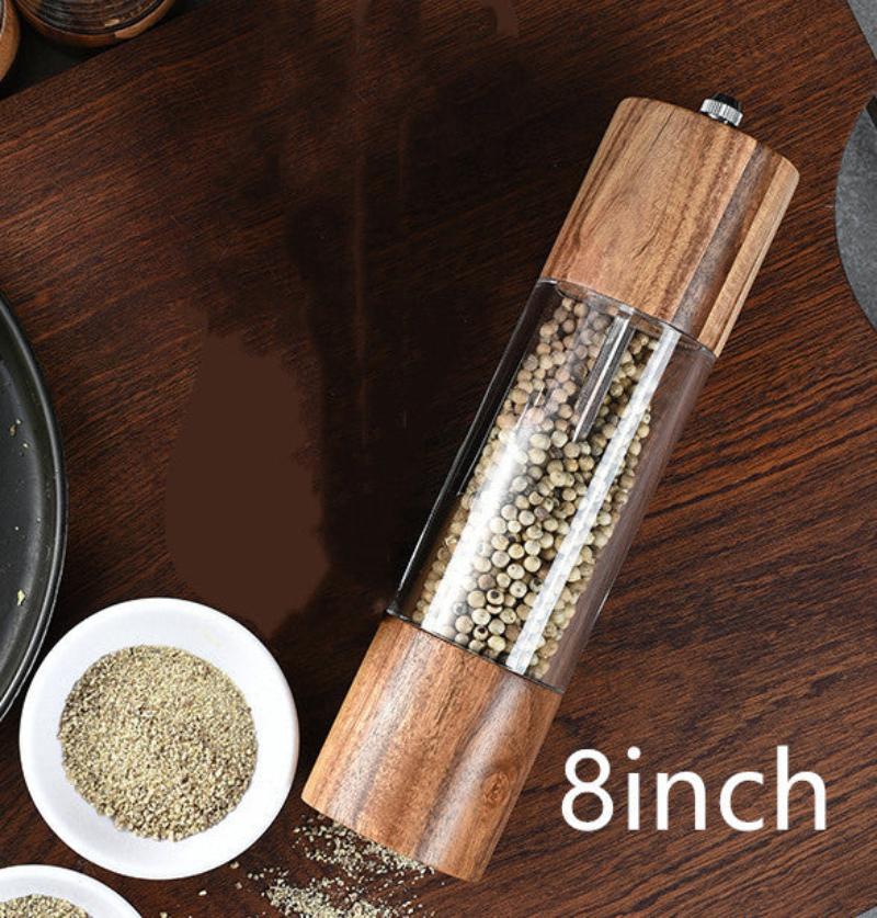 Household oak pepper grinder hand