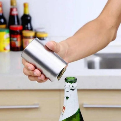 Automatic Beer Bottle Opener Stainless Push