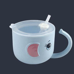 Baby Feeding Bottle Kid's Mug Silicone Straw