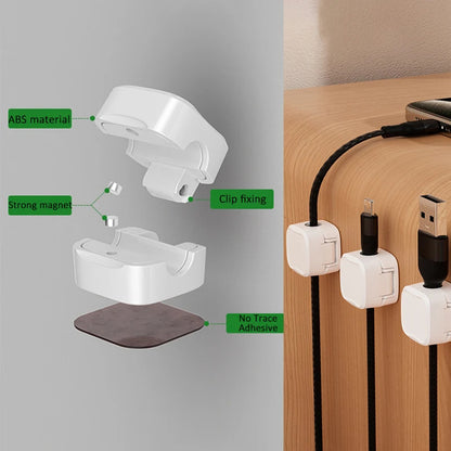 Magnetic Cable Under Desk Management