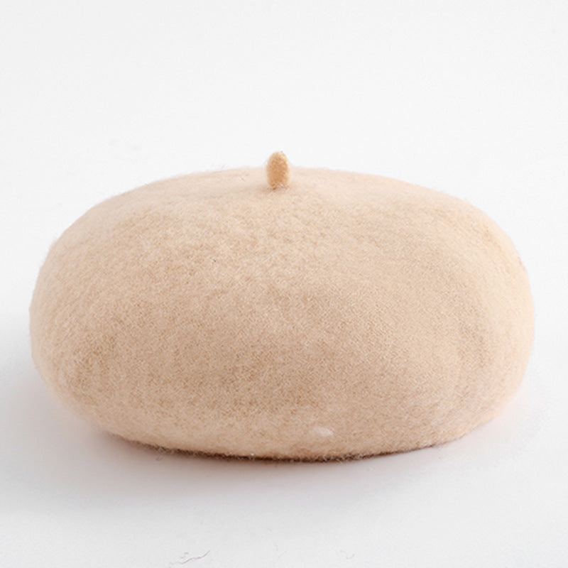 Wool All-match Casual Woolen Beret Pumpkin Hat