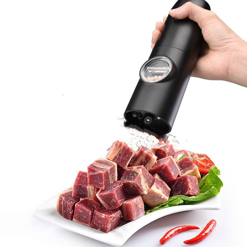 Electric Steel Black Sea Salt Pepper Grinder