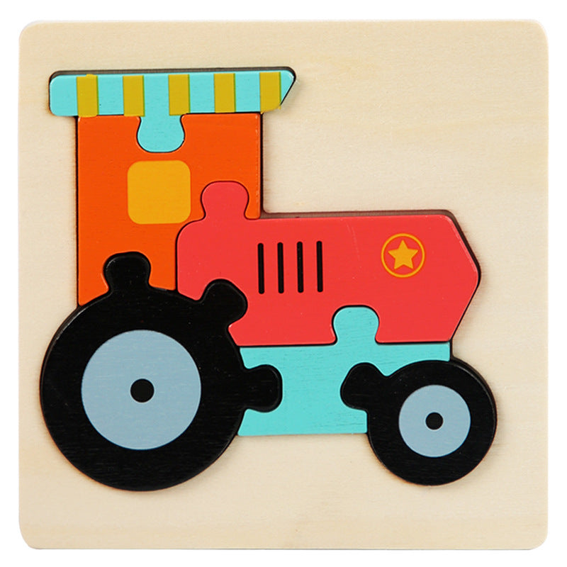 Jigsaw Wooden Three-dimensional Puzzle Board Toys