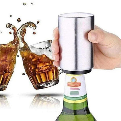 Automatic Beer Bottle Opener Stainless Push