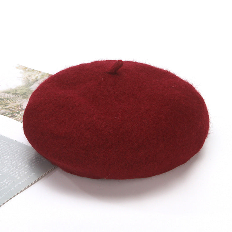 Wool All-match Casual Woolen Beret Pumpkin Hat